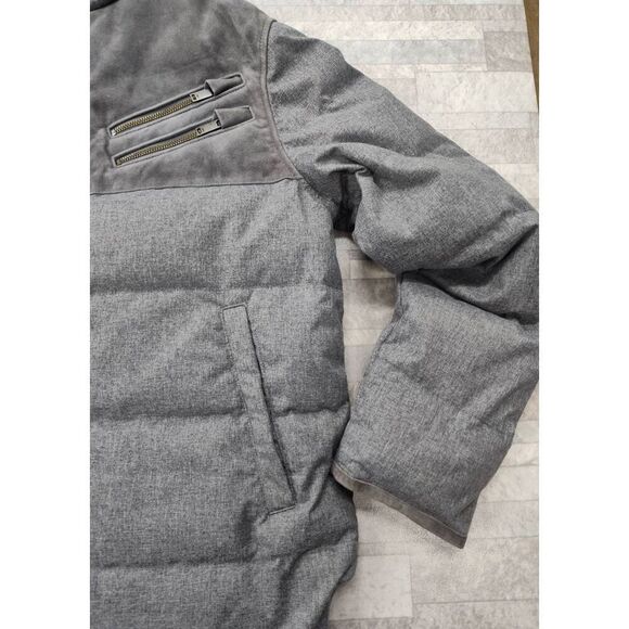JOHN VARVATOS STEPHEN PUFFER JACKER WATER REPELLENT GREY NWT SMALL - Picture 8 of 10